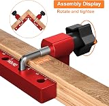 Preciva 90 Degree Right Angle Positioning Square Clamp Aluminum 2 Sets 14cm Red view 4