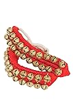DOBANI Ankle Bells, 2-rows on Red Pad