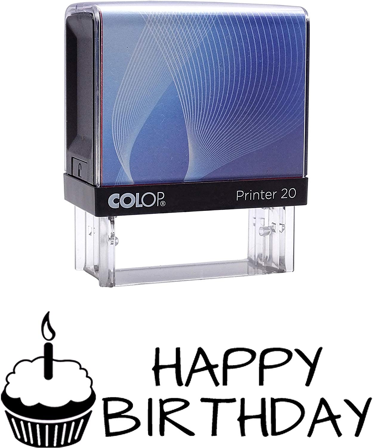 Happy Birthday Self Inking Rubber Stamp Custom Colop Office Stationary P20 Mini Stamper
