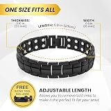 MagnetRX Ultra Strength Magnetic Bracelet Black 48 Neodymium Magnets 316L view 6