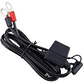Battery Tender Ring Terminal Harness Accessory Cable - 18 inch Cord Adapter with SAE Quick Disconnect - Easy Quick Convenient for Motorcycles, Cars, ATVs and More - 081-0069-6