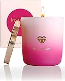 Inspired Picks Purple Candle | Raspberry & White