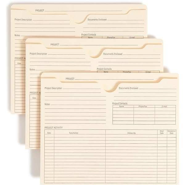 thumbnail image 2 of Y YOMA 6 Pack File Folder Jackets Letter Size Paper Pocket File Folder With Reinforced Straight Cut Tab Pre Printed Job Folders No Expansion Organizer For Office Assorted Colors Calendar Design 2 of 13