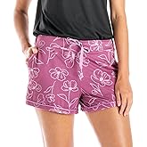 Hello Mello Signature Lounge Shorts Womens Soft Relaxed Pajama Bottoms Roomy Wide Leg Drawstring Waist Side Pockets