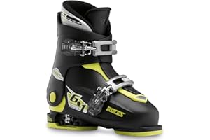 Roces IDEA UP Adjustable Ski Boots for Kids – Youth & Toddler Ski Boots with Single Buckle – Expandable Downhill Ski Boots for Growing Feet – Girls & Boys Sizes