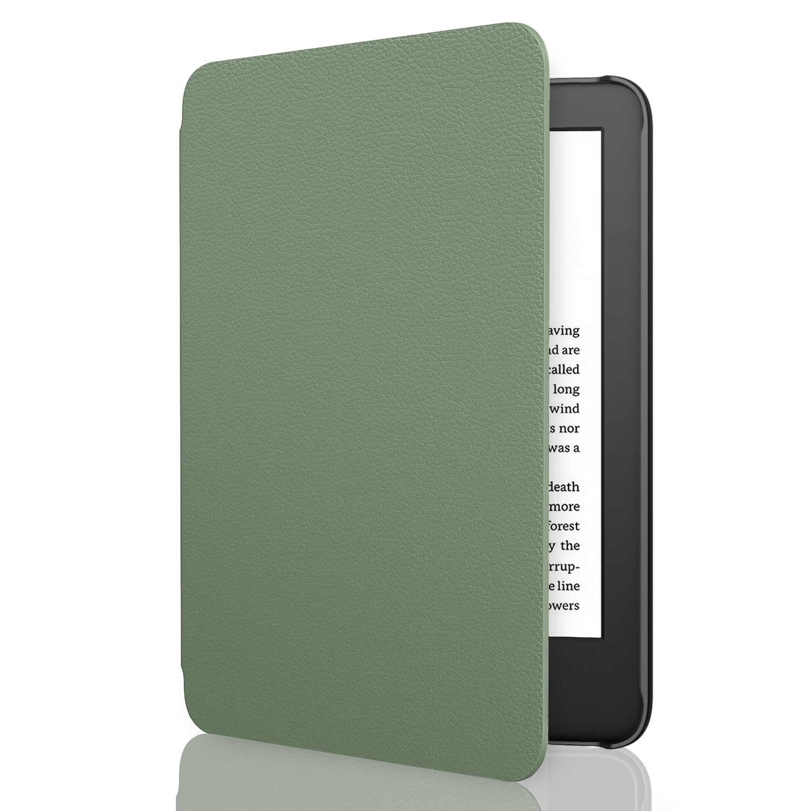 MoKo Case Fits 6" All-New Kindle (11th Generation-2024/2022 Release), Lightweight Shell Cover with Auto Wake/Sleep for Kindle 2024/2022 11th Gen e-Reader, Celadon