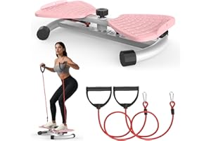 LAZOLLOA Waist Twister Machine Exercise, Ab Twister Board for Exercise, Waist Twisting Fitness Tool, Core Trainer for Women Belly Fat Loss, Home Gym Workout Equipment, Noiseless, 300 lbs Capacity