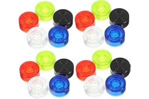 TIDTALEO 20 pcs Replacement Guitar Pedal Knobs Multi-color Footswitch Toppers Caps for Electric Guitar Pedal