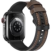 WestEagle Leather Bands Compatible with Apple Watch 49mm 46mm 45mm 44mm 42mm 41mm 40mm 38mm for Men Women, Genuine Leather with Magnetic Buckle for iWatch Ultra Series SE/11/10/9/8/7/6/5/4/3/2/1