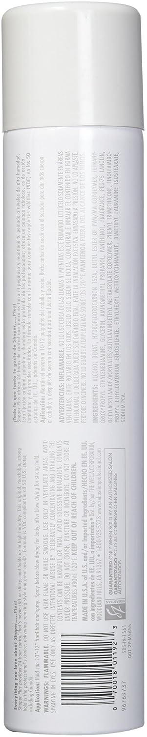Sebastian Shaper Plus 80% Hairspray, Professional Hairspray for Women and Men, 10.6 oz: Premium Beauty