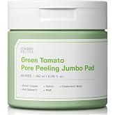 SUNGBOON EDITOR Green Tomato Pore Peeling Pads, PHA Toner Pads, 60 Sheets | Hyaluronic Acid, Gentle Exfoliation, Balanced Hydration, Pore Care, Slow Aging, Double Sided Pad, Korean Skin Care