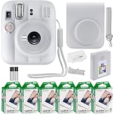Fujifilm Instax Mini 13 Instant Camera with 60 Films &amp; Accessories (Clay White)