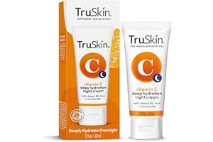 TruSkin Vitamin C Night Cream – Skin’s Natural Collagen Supporting Blend with Cocoa Butter, Vitamin B5, Botanical Essential Oils – Brightening and Hydrating Face & Neck, Firmer-Feeling Skin, 2 fl oz