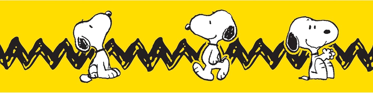 Amazon Com Eureka Classroom Deco Trim Peanuts Yellow With Snoopy