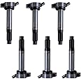 MAS Set of 6 Ignition Coils Pack Compatible with Lexus ES350 RX350 Lotus Evora Toyota Camry Rav4 Avalon Sienna 3.5l V6 Replacement for C1601 UF487 C1601