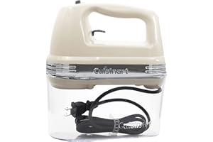 Cuisinart HM-90SCRM Power Advantage Plus 9-Speed Handheld Mixer with Storage Case, Cream