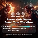 LinkMore XE400 2TB M.2 2280 PCIe Gen4 NVMe SSD 4800MB/s PC Laptop Gaming view 5