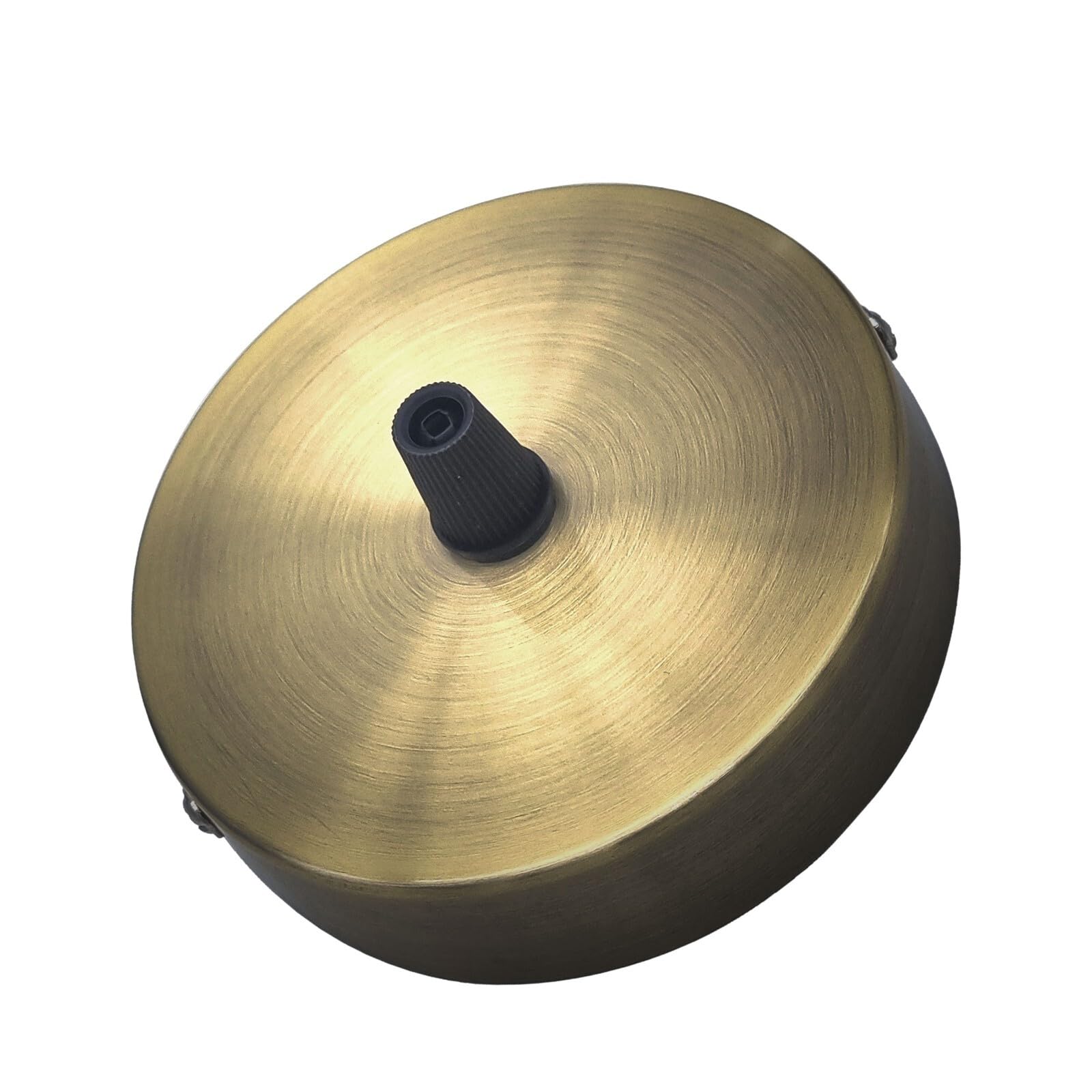 Green Brass Ceiling Rose 100mm One Outlet with Side Fitting Mount for Pendant Light Vintage Antique Style Ceiling Plate for Single Drop Lighting Fixture Ideal UK Home Cafe Bar Restaurant Interior