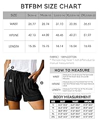 BTFBM Women 2024 Casual Shorts Solid Color Elastic