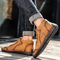 Dacomfy Mens Casual Shoes Loafers Leather Slip-On