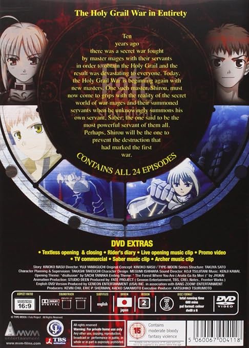 Amazon Com Fate Stay Night Complete Collection Dvd Movies Tv Amazon Com Fate Stay Night Complete Collection Dvd Movies Tv