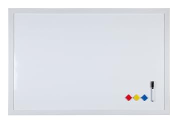 Weisse Magnet Tafel Mit Weissem Rahmen 59 X 39 Cm Amazon De