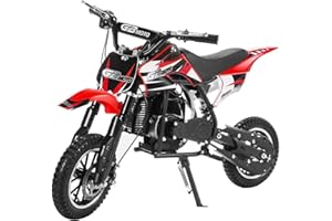 Superrio 49CC 2-Stroke Gas Power Mini Dirt Bike Dirt Off Road Motorcycle (Red)