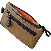 ALPAKA Zip Pouch Coyote Brown X-Pac - RFID-Blocking Small Cash and Card Zip Wallet with Carbon Neutral, Weatherproof Fabrics, YKK Zipper, EDC Pouch for Men Travel