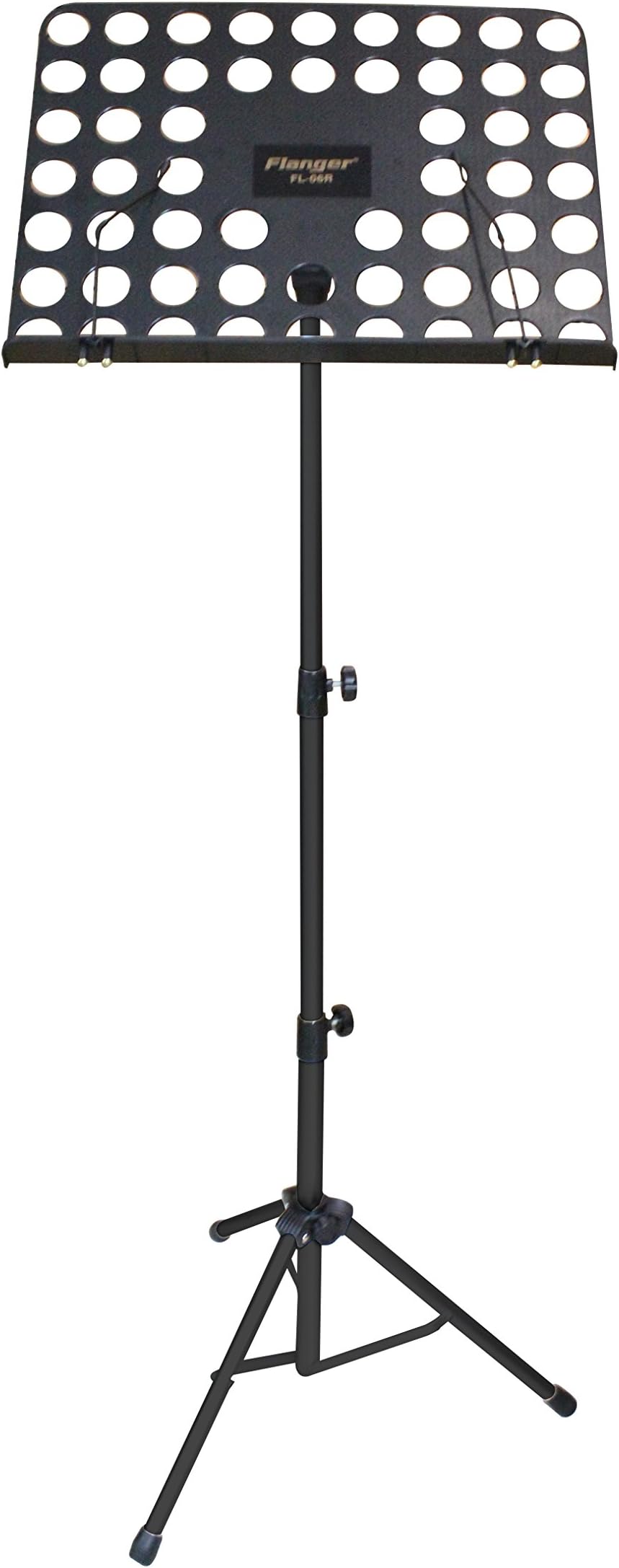 Music Stand Professional Folding Orchestra Sheet Music Stand with aluminum alloy and ABS material --1 pack Black