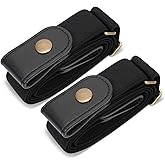 SUOSDEY No Buckle Elastic Stretch Belts for Men and Women, Comfortable Invisible Belts for Jeans Pants