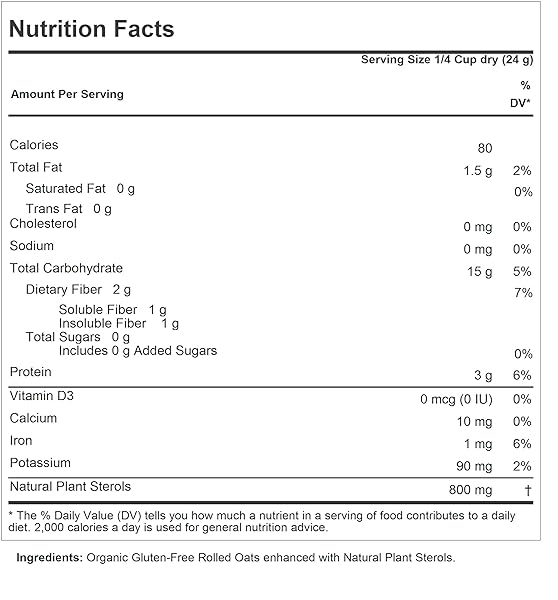 ANDREW LESSMAN ULTIMATE OATMEAL 60 SERVINGS – PREMIUM ORGANIC, GLUTEN-FREE ROLLED OATS, HEART-HEALTHY FIBER AND NON-GMO SOURCED PHYTOSTEROLS. PROMOTES HEALTHY CHOLESTEROL LEVELS. NO ADDITIVES