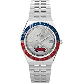 Timex Men's Peanuts Q 38mm Watch - Stainless Steel Bracelet Silver-Tone Dial Stainless Steel Case
