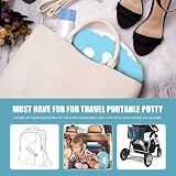 VISATOR Portable Travel Potty Chair Liners Bags 90 PCS 45x50cm Drawstring view 7