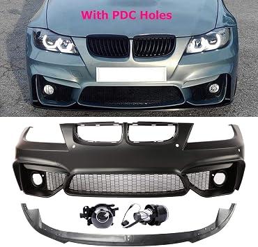 Amazon Com Pensun M4 Looks Style Front Bumper For Bmw 3 Series 2006 2008 E90 E91 Sedan 4dr Not Fit M4 M3 Vehicle Automotive