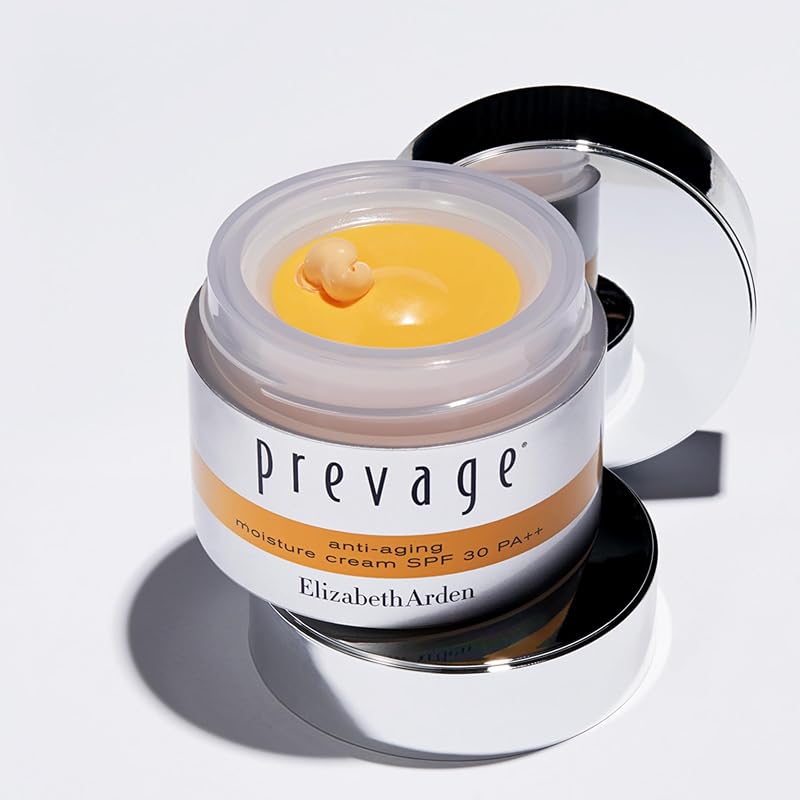 - Prevage, Crema Hidratante Antienvejecimiento con Protección Solar SPF 30, Hidratante Facial con Idebenona, 50 ml
