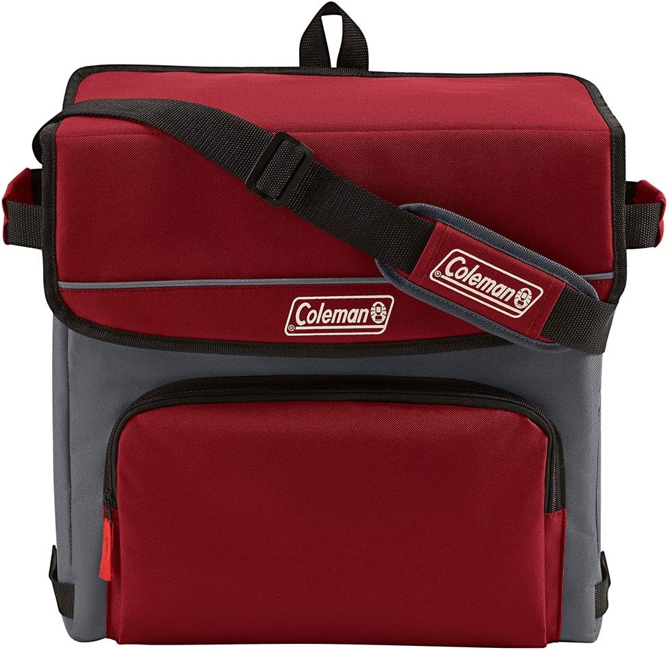 Coleman Collapsible Cooler with 16-Hour Ice Retention | Soft-Sided Cooler Bag Folds Flat for Compact Storage