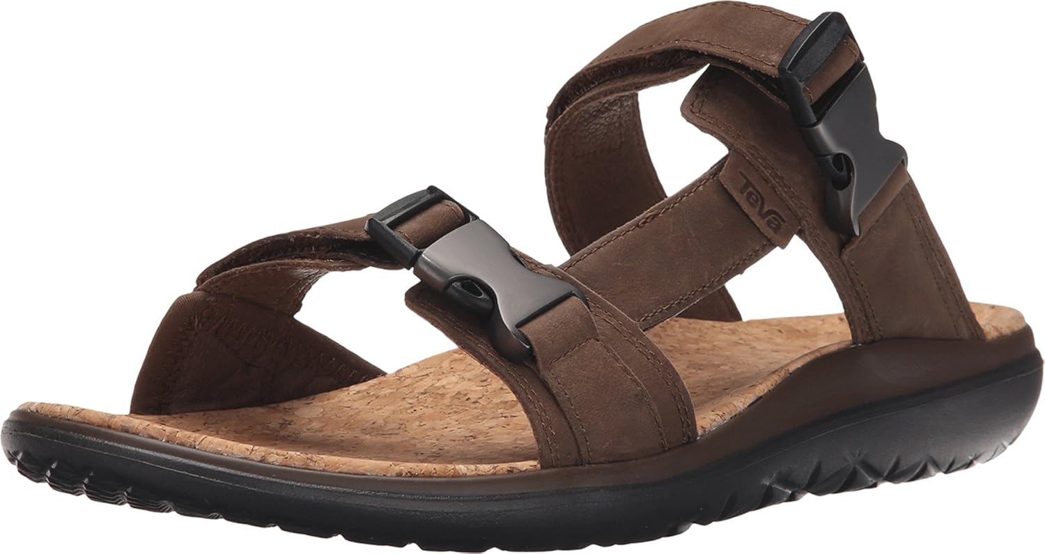 teva leather slip on