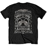 Johnny Cash T Shirt American Rebel Official Mens Black