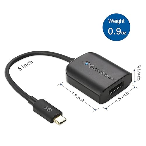 Cable Matters USB C to DisplayPort Adapter, 4K@60Hz, USBC to