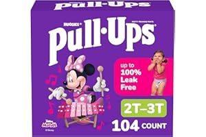 Pull-Ups Girls Potty Training Underwear, Easy Open Toddler Pants 2T-3T (16-34 lbs), Learning Designs for Toddlers, 104 count