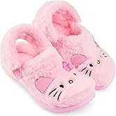Hello Kitty Sanrio Faux Fur Clogs for Girls, US 10–3, Slip On Shoes, Kuromi Anti Slip House Slippers, Kawaii Gifts for Girls