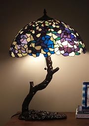 Warehouse of Tiffany 1686-BB449 Tiffany-style Tree Lamp, Green - Floor ...