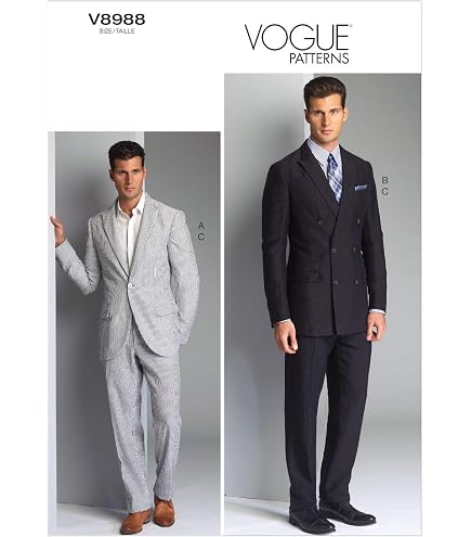Patron De Couture Vogue V1895MXX - Vêtements De Sport Homme/Garçon - Tailles 40 à 46 - Modèle Chemise Et Jean - 12