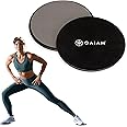 Gaiam Core Sliding Discs - Dual Sided Workout Sliders for Carpet & Hardwood Floor - Home Ab Pads Exercise Equipment Fitness S