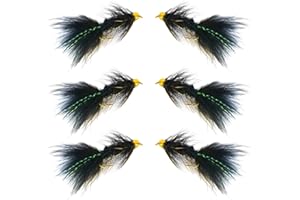 Thor Outdoor BH Woolly Bugger - Wet Fly Fishing Streamer Flies for Bass, Panfish, Trout