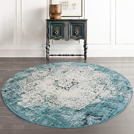 Amazon De Loartee Vintage Bohemian Runde Teppich Fur Wohnzimmer