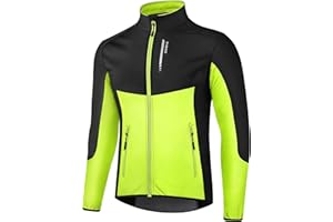 INBIKE Cycling Jacket for Men Running Biking Jackets Mens Windbreaker Reflective Windproof Fleece Lined Cold Weather