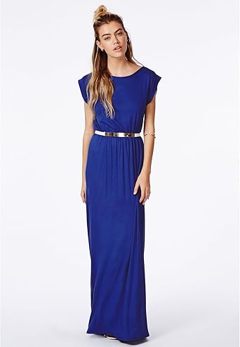 cobalt blue maxi dress uk