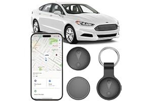 GPS Tracker for Vehicles, Mini Hidden Car Tracker with Magnetic Case, Real-Time Tracking Tracker No Monthly Fee/No SIM Card -