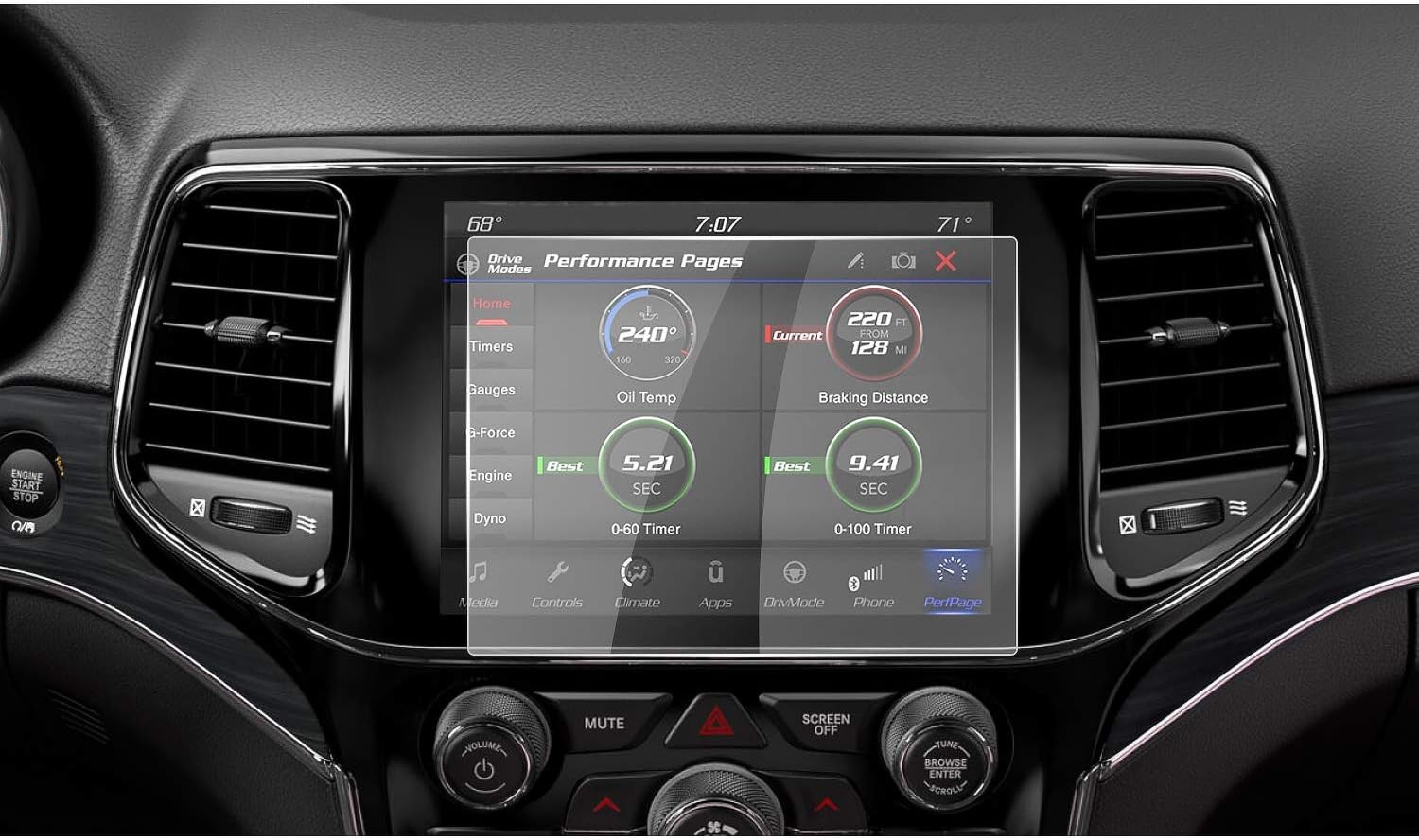 2019 2020 Jeep Grand Cherokee Uconnect Touch Screen Car Display